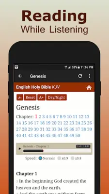 King James Bible Audio android App screenshot 4